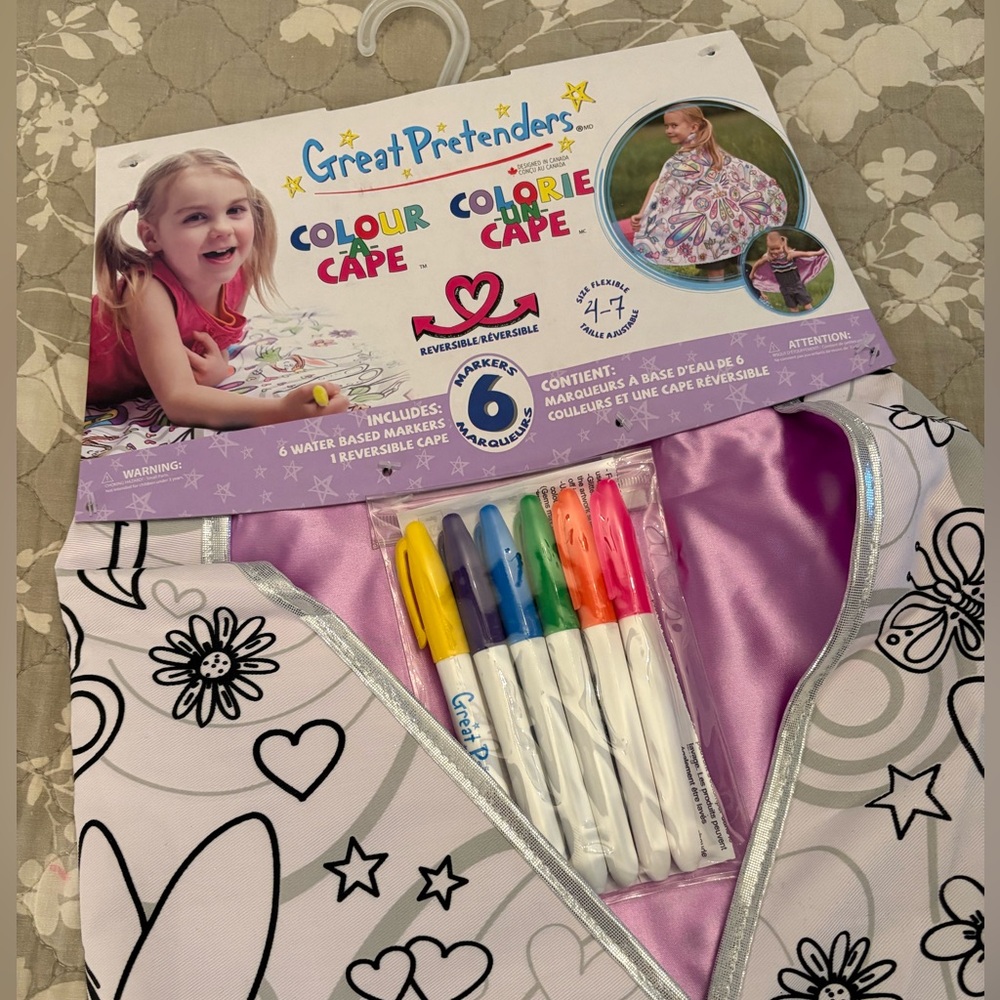 NWT Great Pretenders Colour-a-Cape Fairy Cape